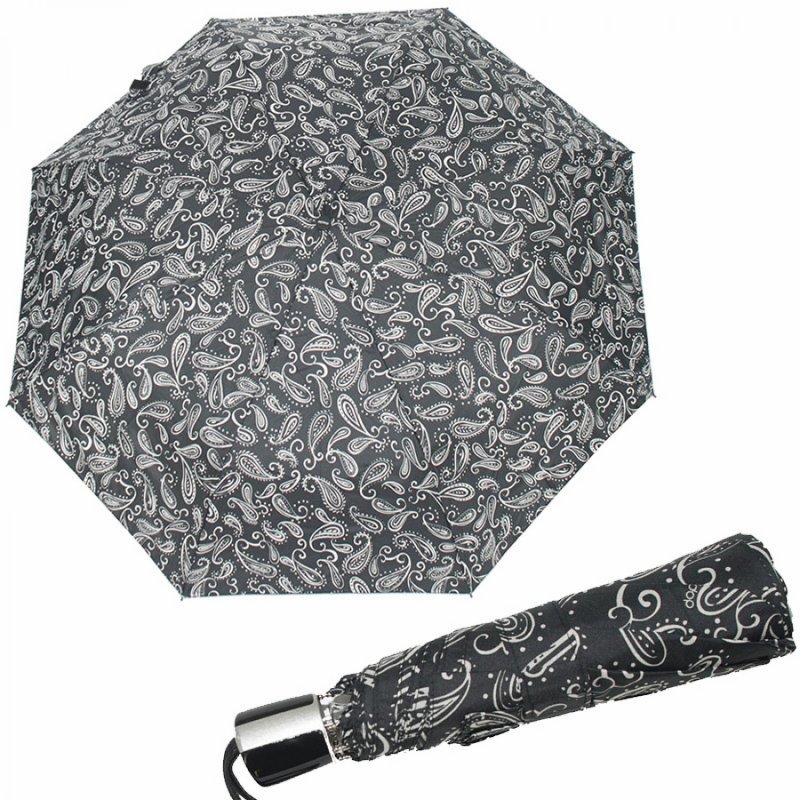 Dámský skládací deštník Mini Fiber Black a White