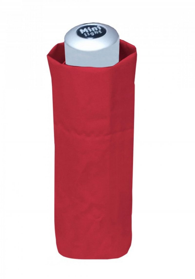 Mini Light Uni - dámský/dětský skládací deštník, 08 červený