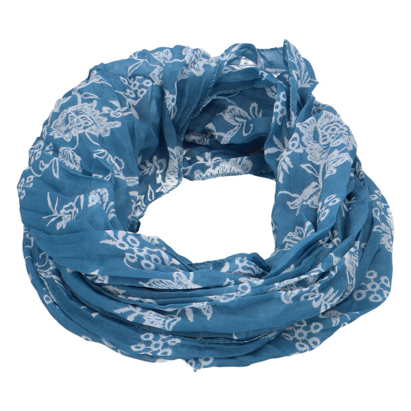 Krásný lehký šátek Flora, modrý