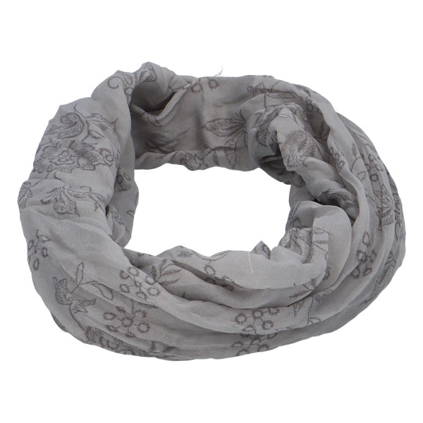 Krásný lehký šátek Flora, šedý