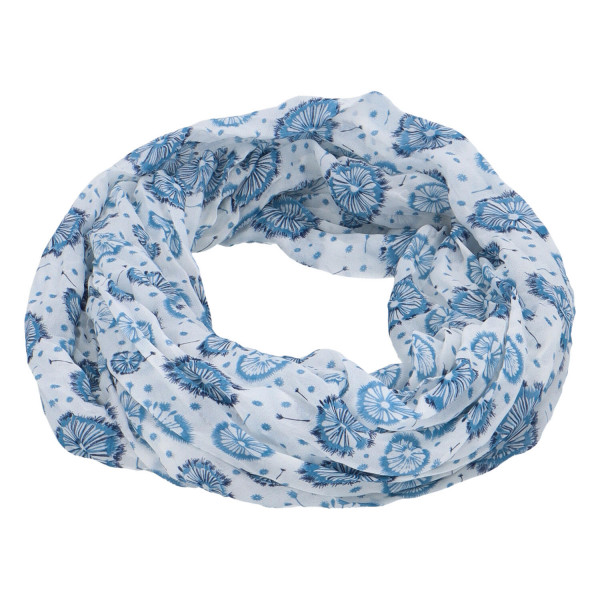 Módní lehký šátek Pam, bílo-modrý
