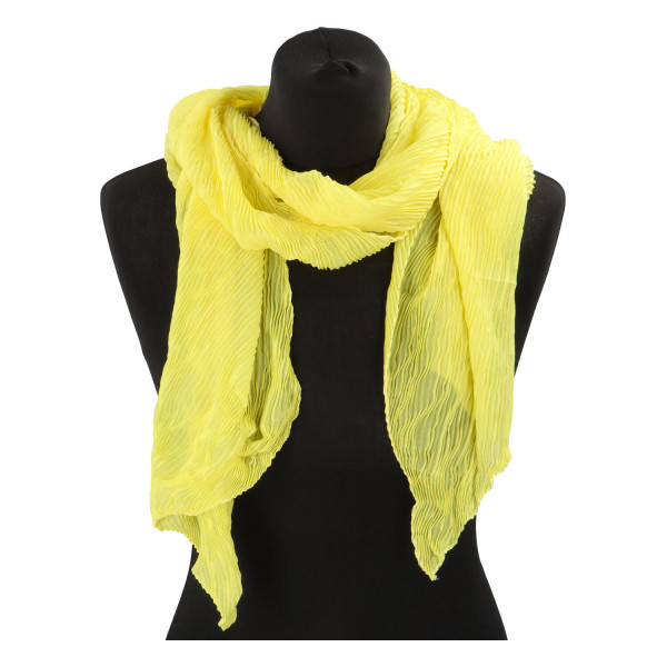 Jednobarevný dámský šátek Bailey, žlutý