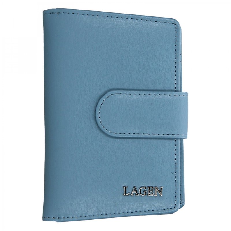 Dámská peněženka Lagen kožená,světle modrá citadel