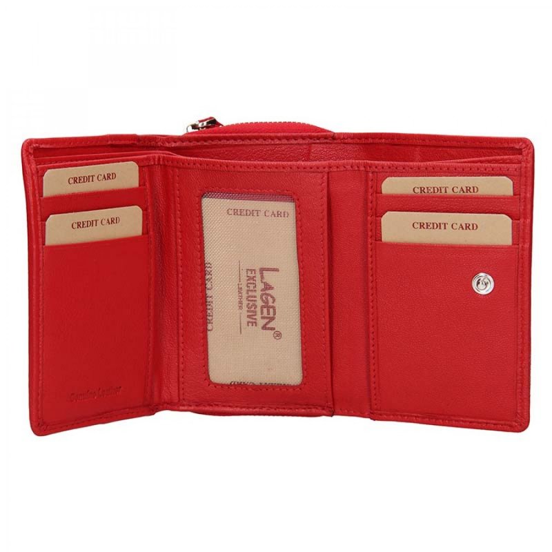 Dámská peněženka Lagen Rima kožená, červená