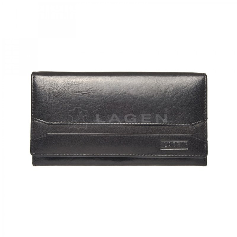 Dámská kožená peněženka Lagen Samantha, černá