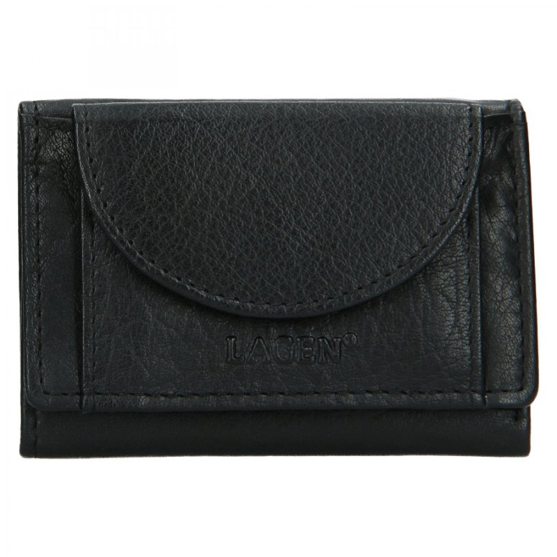 Unisex peněženka Lagen Mirela kožená, černá