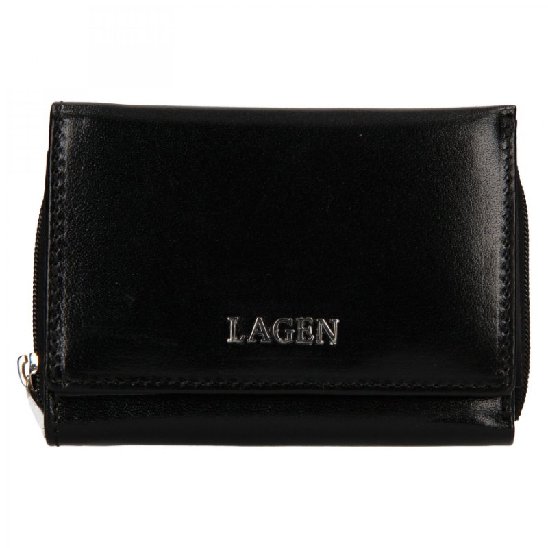 Dámská peněženka Lagen Cindy kožená, černá