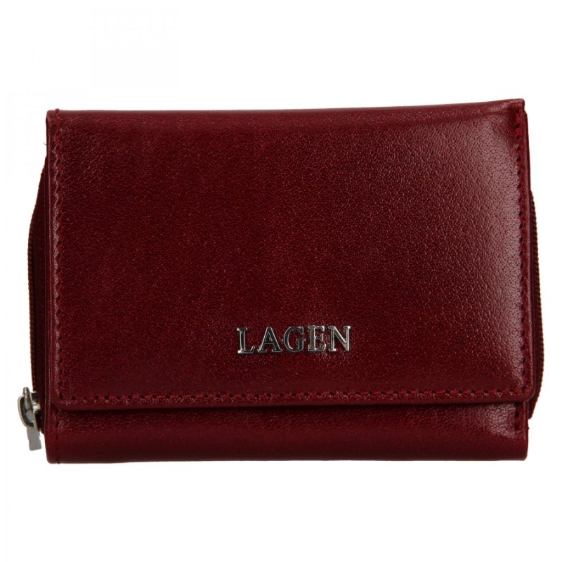Dámská peněženka Lagen Lidija  kožená, vínová