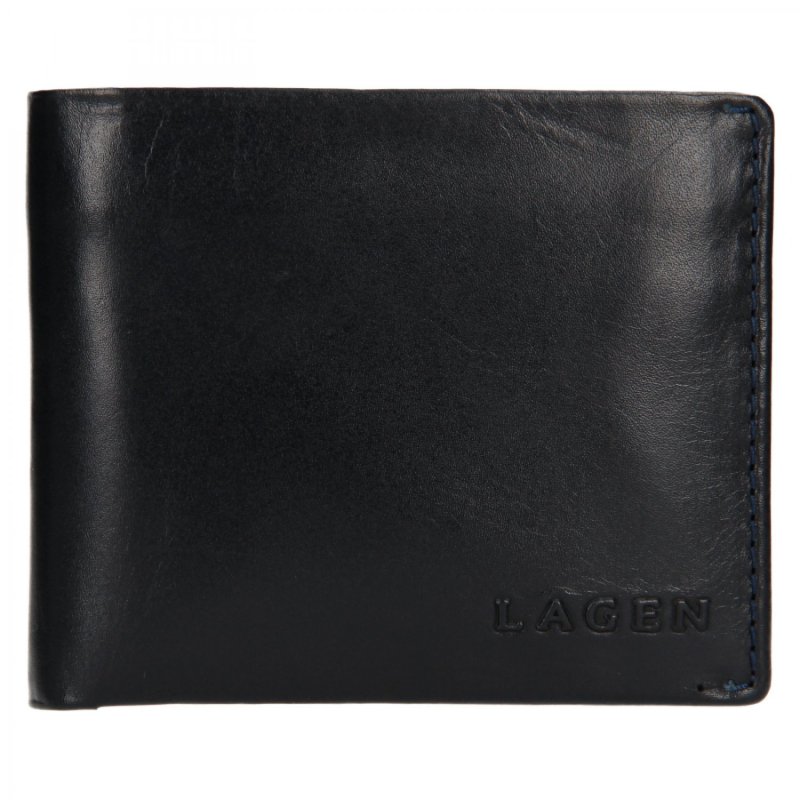 Pánská peněženka kožená Lagen Navy , modrá