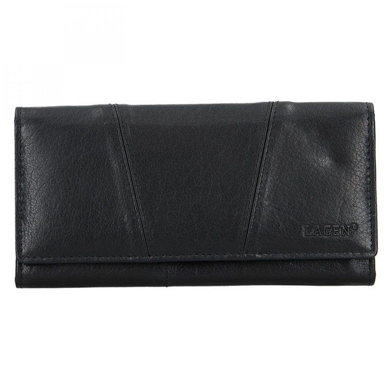 Dámská kožená peněženka Lagen Sandra, černá