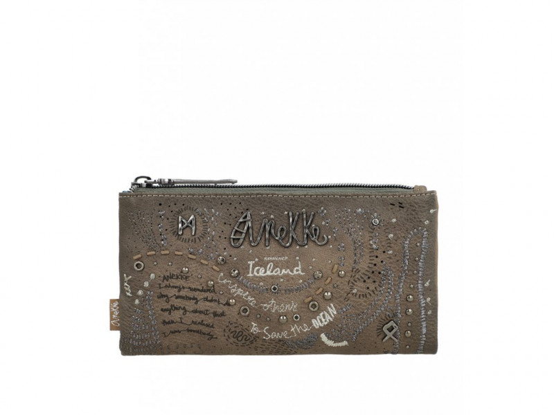 Dámská koženková peněženka Anekke Rune měkká, hnědá