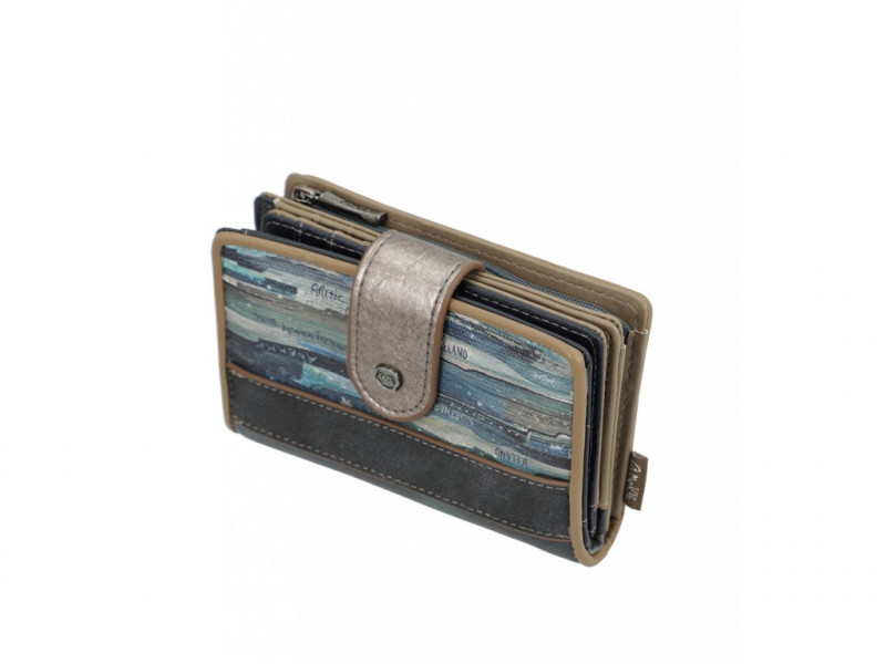 Dámská koženková peněženka Anekke Iceland střední, modrá