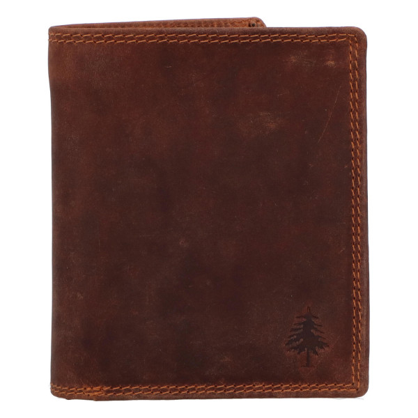 Luxusní pánská kožená peněženka Peter, khaki