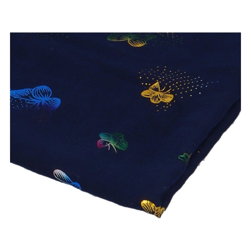 Lehký bavlněný šátek Butterfly, tmavě modrý