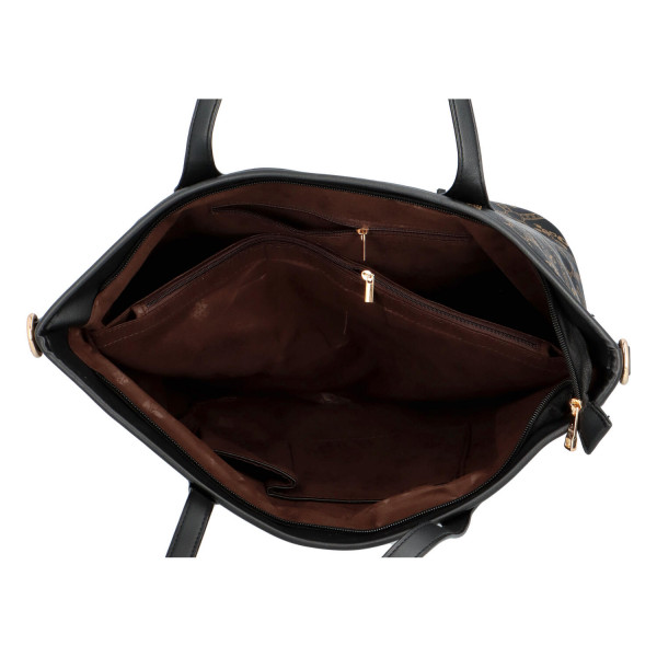 Dámská koženková taška Sabine, černá