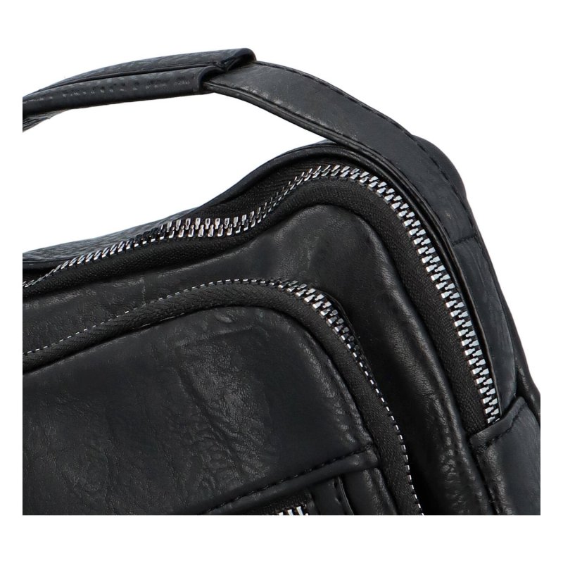 Pánská koženková taška na doklady Elm, černá