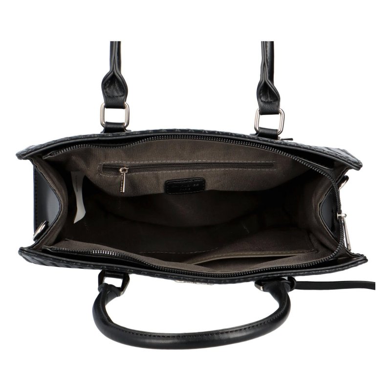 Dámská vzorovaná kabelka Carly, černá