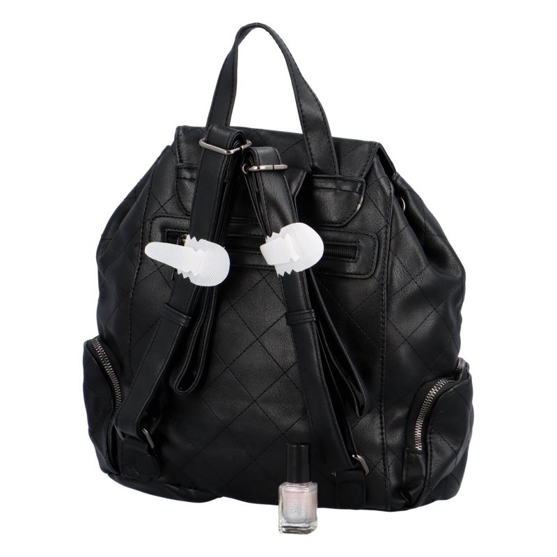 Dámský koženkový batoh Pearl, černý