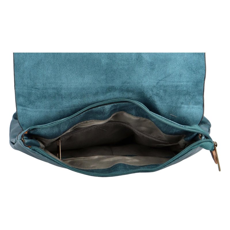 Dámský koženkový batůžek Larsen, světle modrý