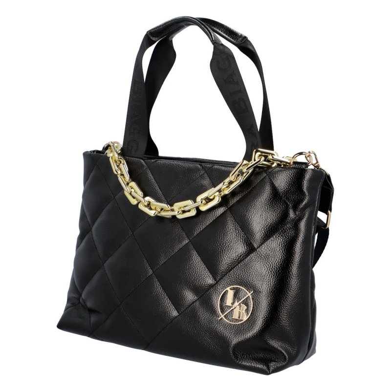 Luxusní značková kabelka Laura Biaggi Ula, černá