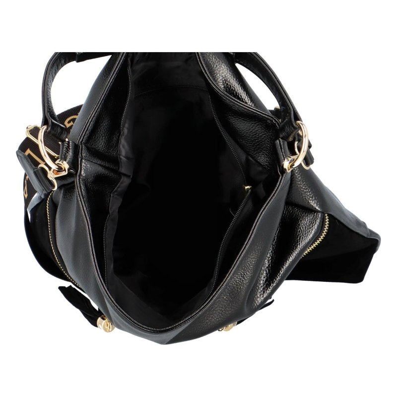 Dámská koženková kabelka Regena, černá