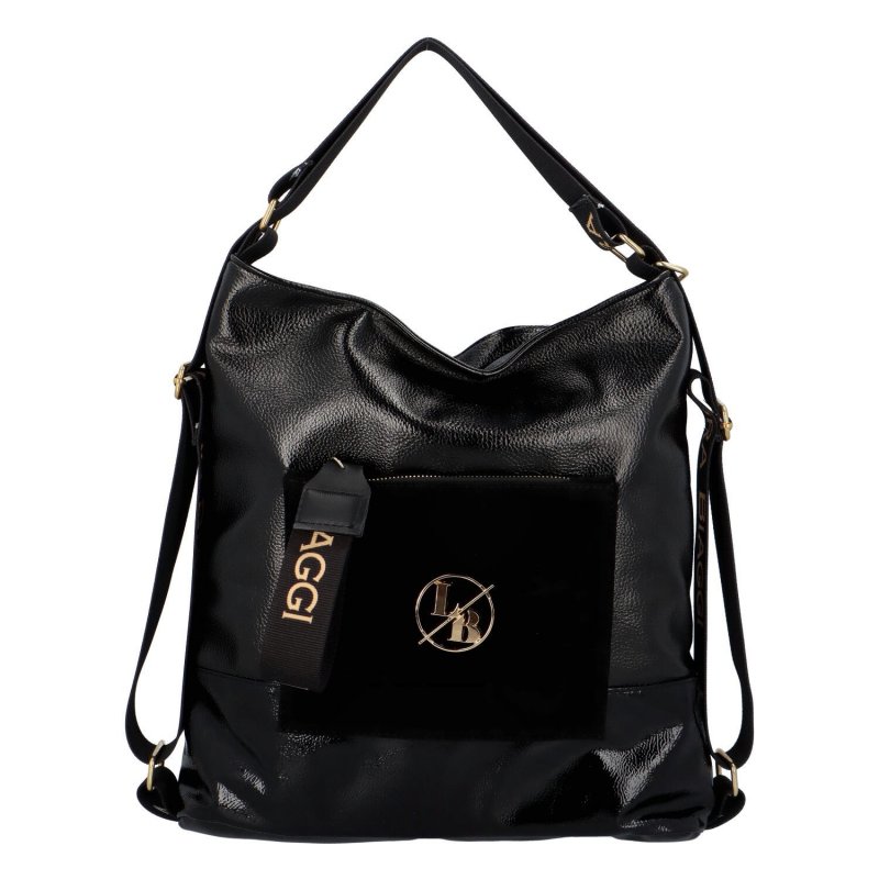 Módní a praktický kabelko-batoh Simi, černý