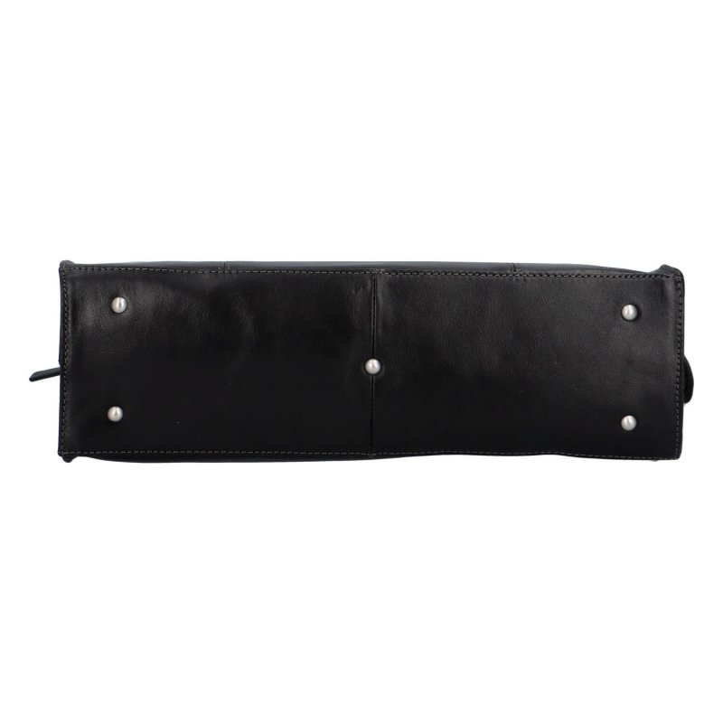 Luxusní dámská kožená kabelka Katana French lady, černá