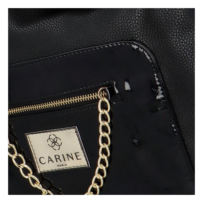 Dámská koženková kabelka Carine Oi, černá