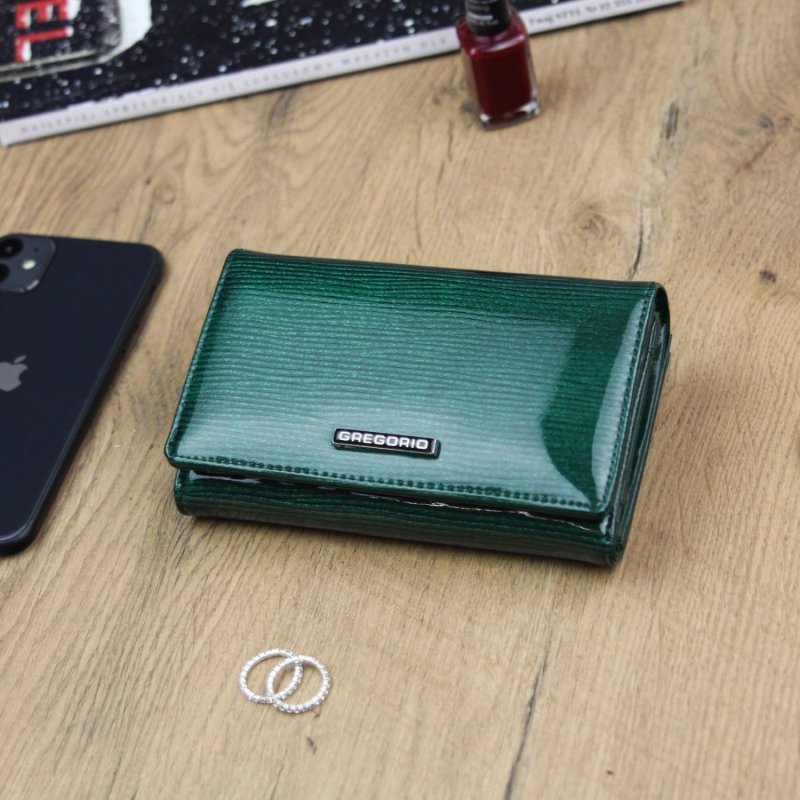 Stylová dámská kožená peněženka Diko, zelená
