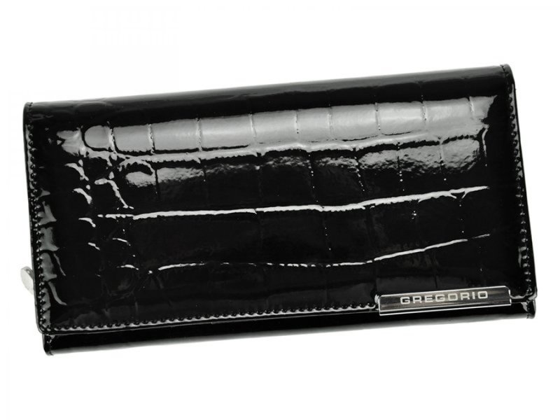 Luxusní velká dámská kožená peněženka Somra, černá