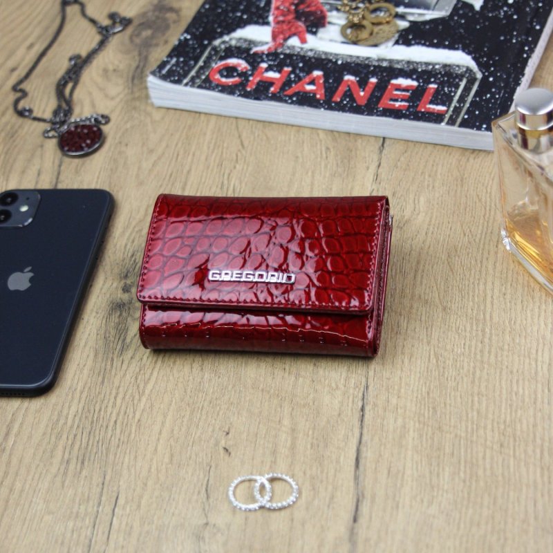 Extravagantní dámská kožená peněženka Retok, červená