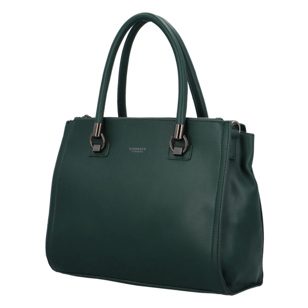 Dámská kufříková koženková kabelka do ruky Miriam, zelená