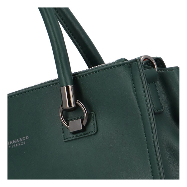 Dámská kufříková koženková kabelka do ruky Miriam, zelená