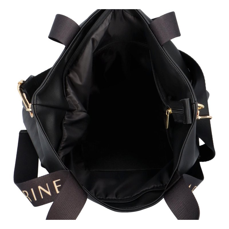 Dámská koženková kabelka Carine Zina, černá