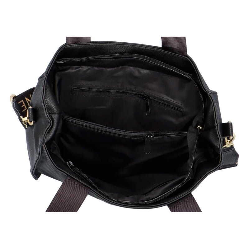 Dámská koženková kabelka Carine Viola, černá