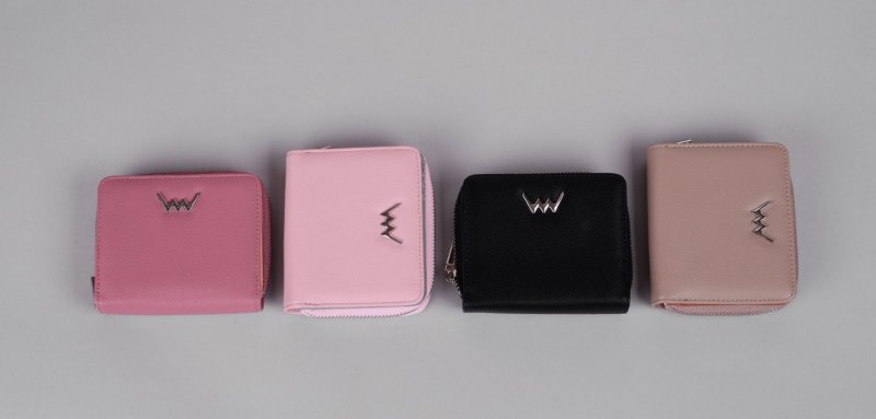 Dámská koženková peněženka Asmara VUCH, světle růžová