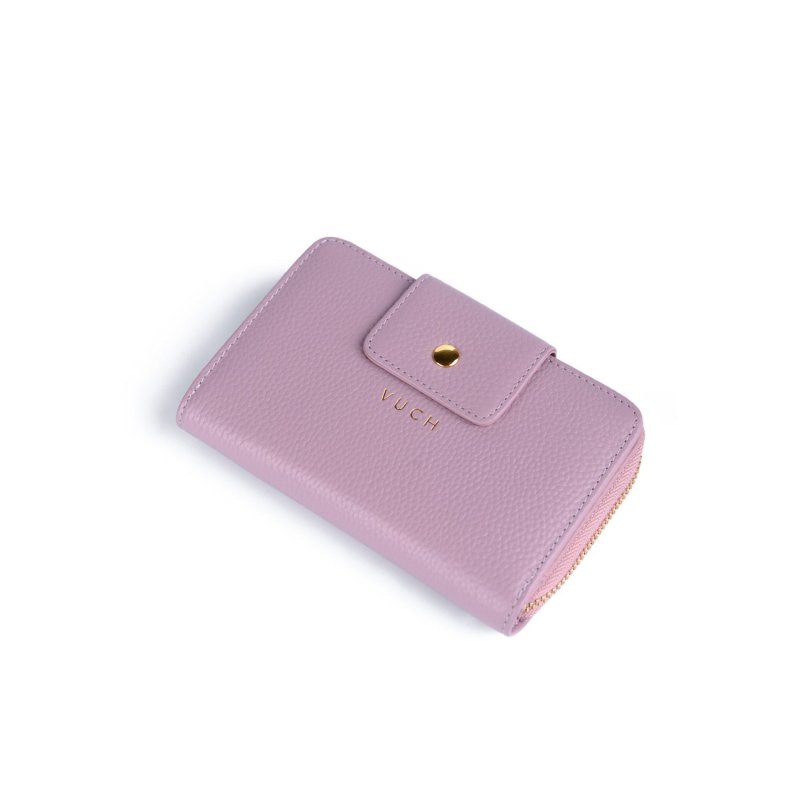 Jednoduchá kožená peněženka VUCH Gitte, fialová