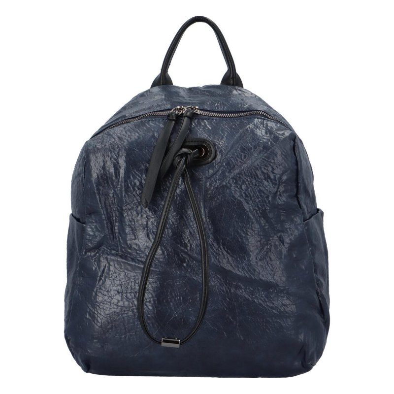 Stylový koženkový batoh Goraz, modrý