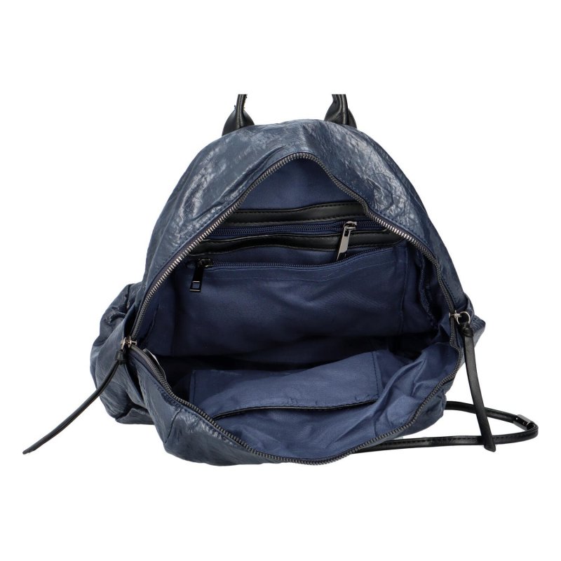 Stylový koženkový batoh Goraz, modrý