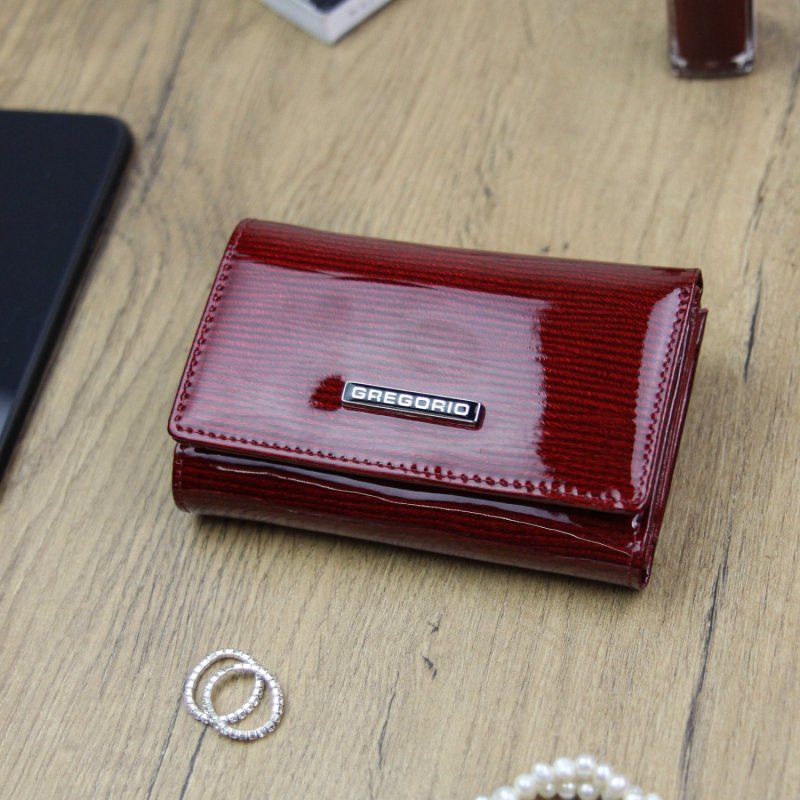 Stylová dámská kožená peněženka Drupl, červená