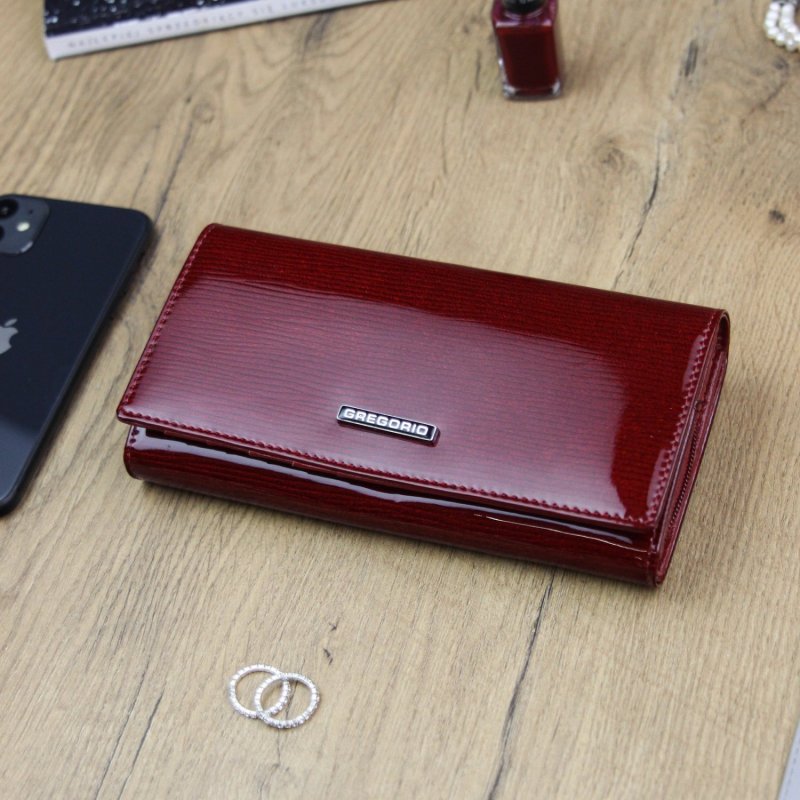 Stylová dámská kožená peněženka Dulo, červená