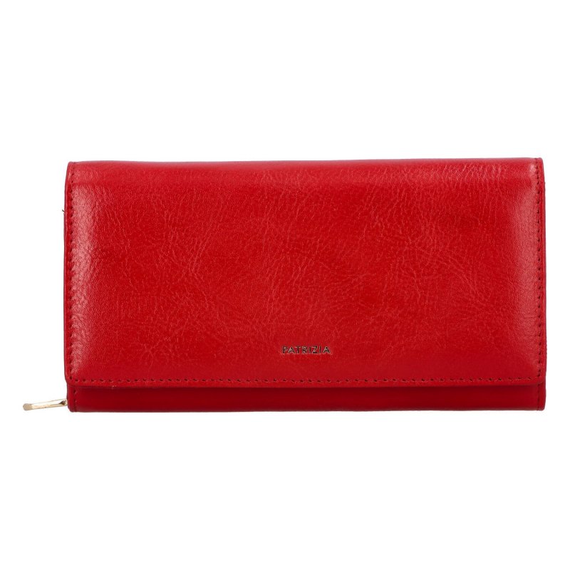 Velká dámská kožená luxusní peněženka Belinda, červená