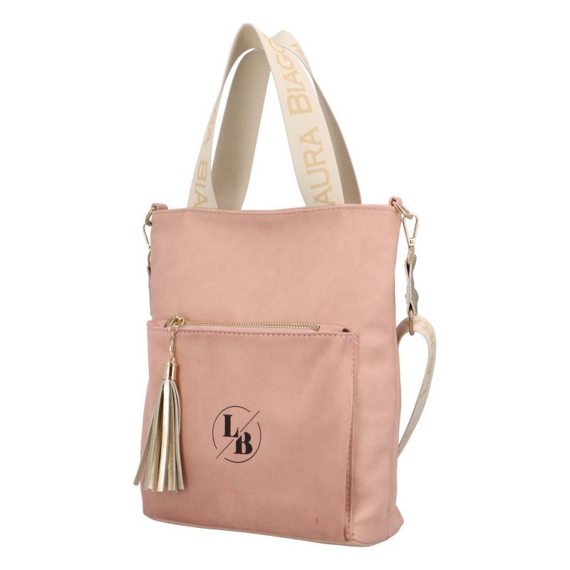 Luxusní dámská taška Laura Biaggi Sue, růžová