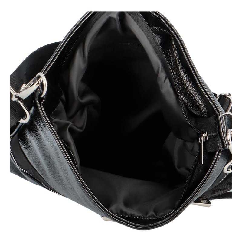 Stylová volnočasová dámská kabelka  LB Alysia, černá