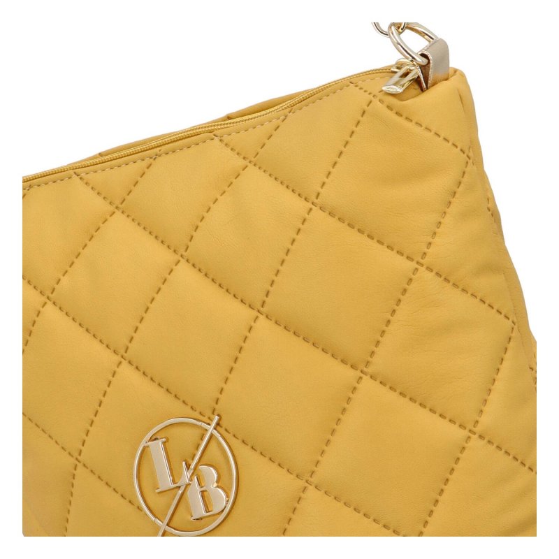 Prošívaná dámská kabelka LB Teresa, žlutá