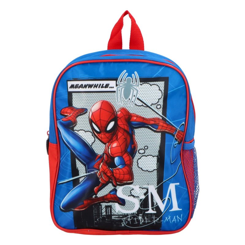 Dětský hravý batůžek Spiderman, červená/modrá