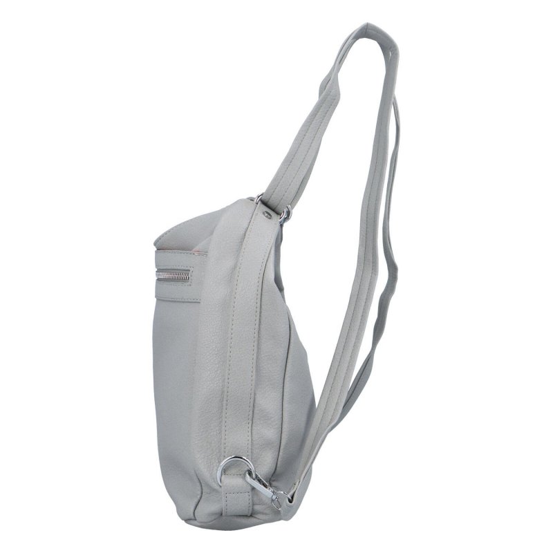 Praktická dámská koženková kabelko/batoh Essat, šedá
