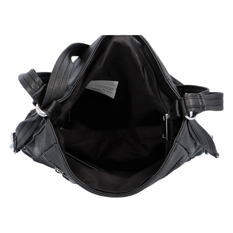 Praktická dámská koženková kabelko/batoh Essat, černá