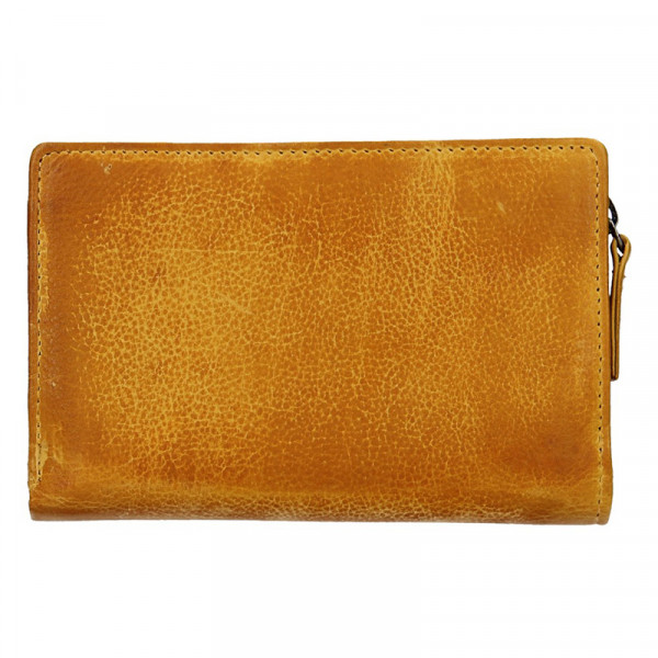Dámská kožená peněženka Lagen Cubismo, žlutá