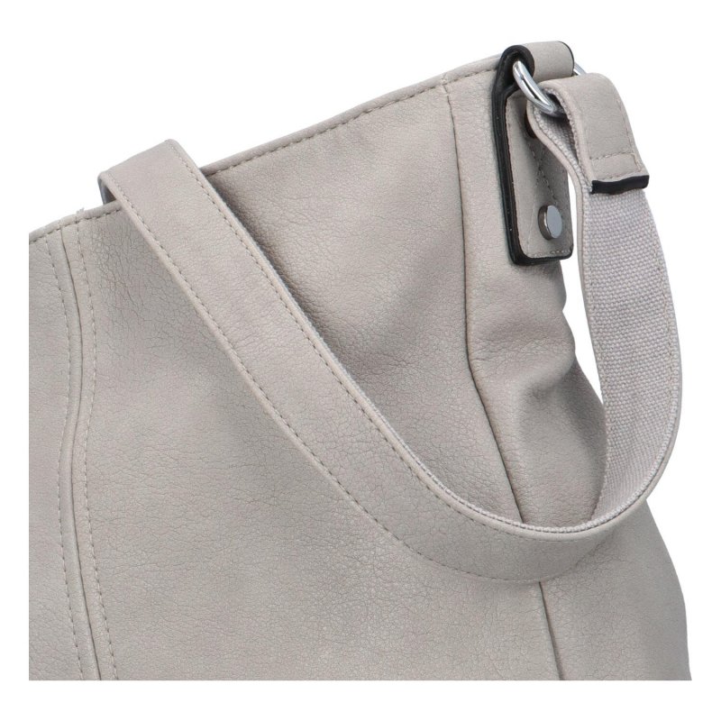 Praktická dámská koženková taška Nabass, šedá